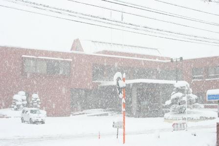 雪の庁舎