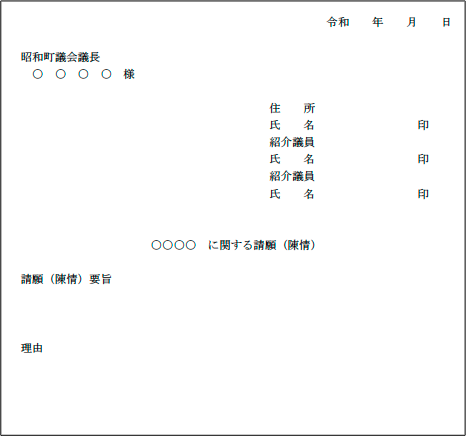 記載例の画像