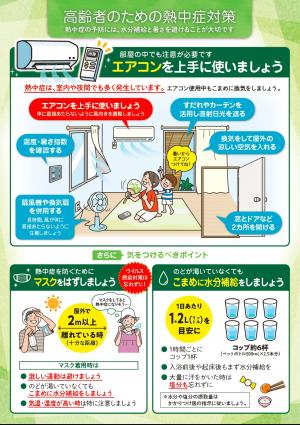 高齢者のための熱中症対策表