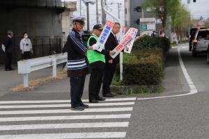 春の交通安全街頭指導