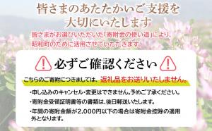 返礼品なし